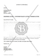 Confidentiality Letter Reminder