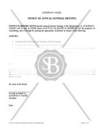 Notice of Annual General Meeting to re-appoint auditors