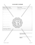 Standard Evaluation Form