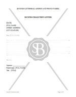 Second Collection Letter with Possible Payment Plan
